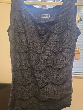 Van Heusen Navy Lace Camisole Tank